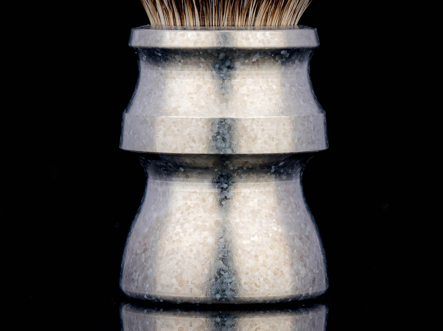Titanium - Forbidden City shaving brush handle