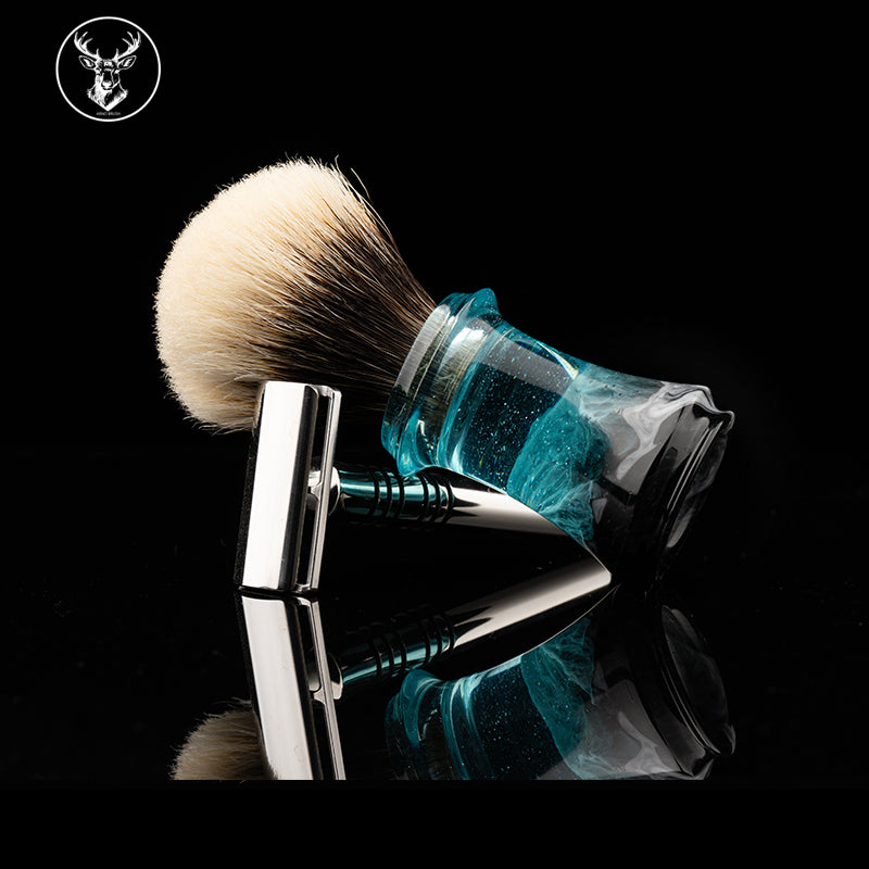 Arno Lighthouse shaving brush #30 Landscape handle