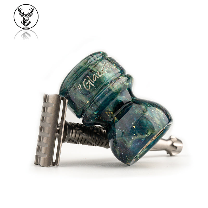 ARNOxOUMO Glaze Shaving brush Silvery Scarab 08