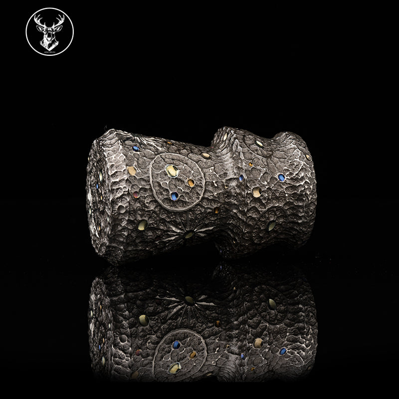 Titanium color engraving-Palace lunar surface brush handle(only handle)