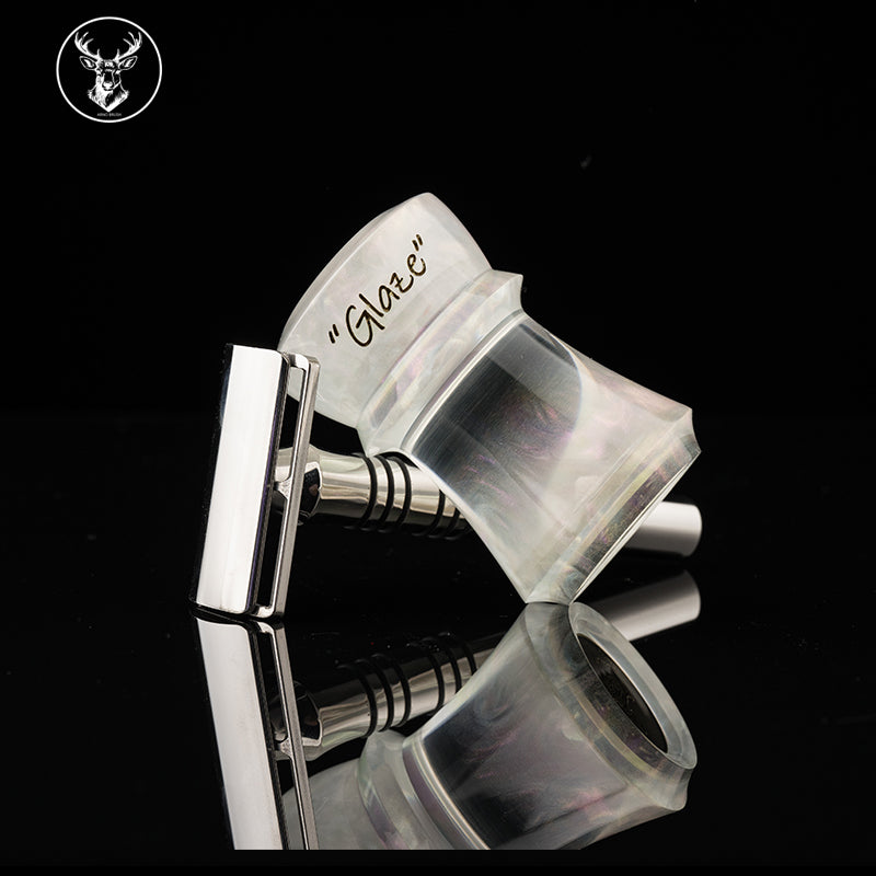 ARNOxOUMO Aurora Glaze Shaving brush Silvery Shark#1