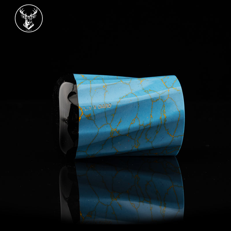 ARNOxOUMO Turquoise # 1 Unicorn Whale Shaving Brush Handle