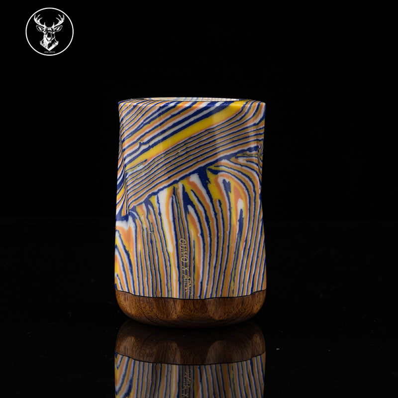ARNOxOUMO Turquoise # 2 Unicorn Whale Shaving Brush Handle
