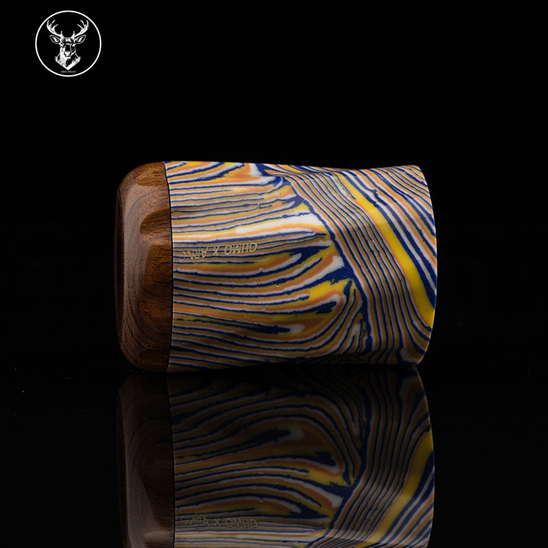 ARNOxOUMO Turquoise # 2 Unicorn Whale Shaving Brush Handle