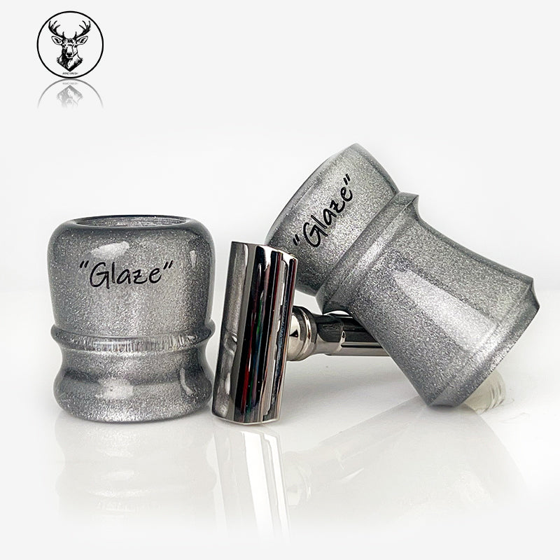 ARNOxOUMO Glaze Shaving brush Silvery chubby