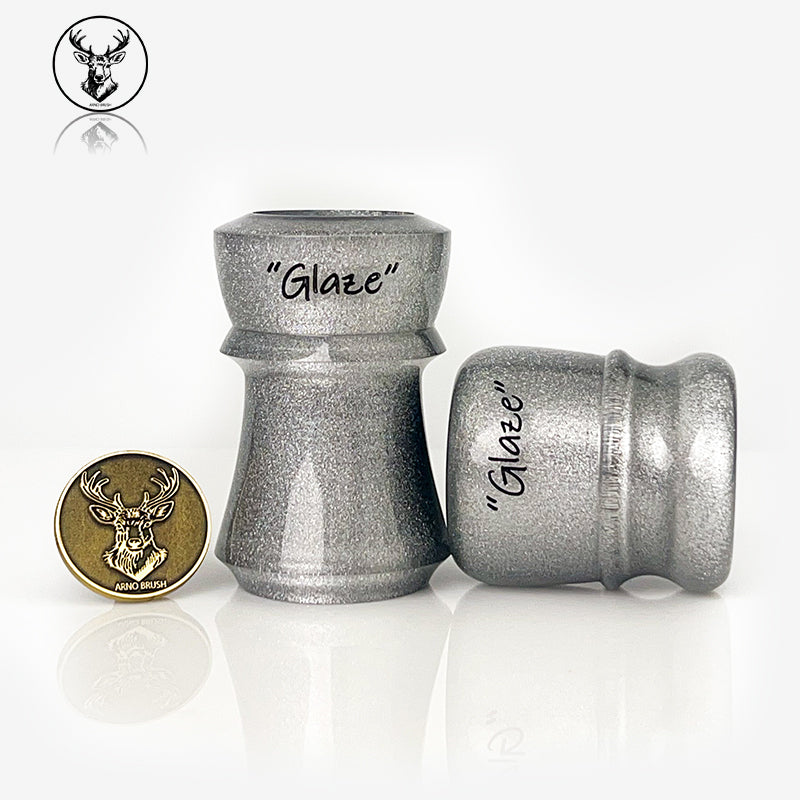 ARNOxOUMO Glaze Shaving brush Silvery chubby