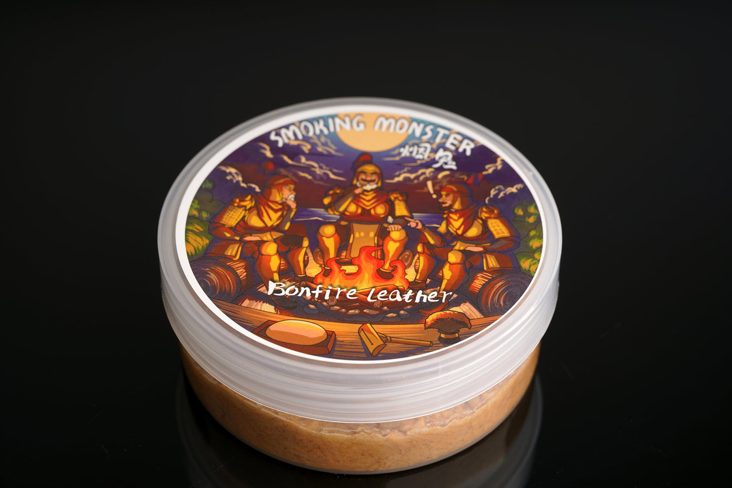 Smoking Monster - Tallow base shaving soap - Bonfire Leather