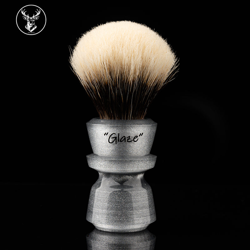 ARNOxOUMO Glaze Shaving brush Silvery Shark-2