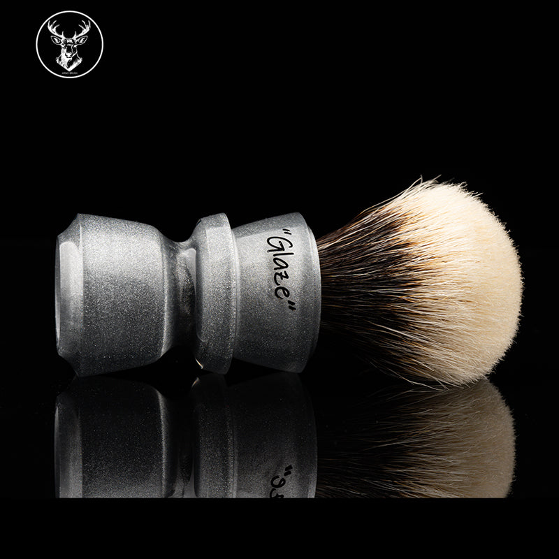 ARNOxOUMO Glaze Shaving brush Silvery Shark-2