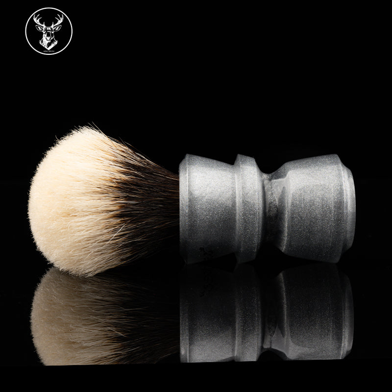 ARNOxOUMO Glaze Shaving brush Silvery Shark-2