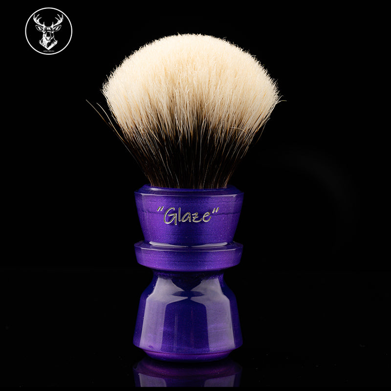 ARNOxOUMO Glaze Shaving brush Purple Shark-2