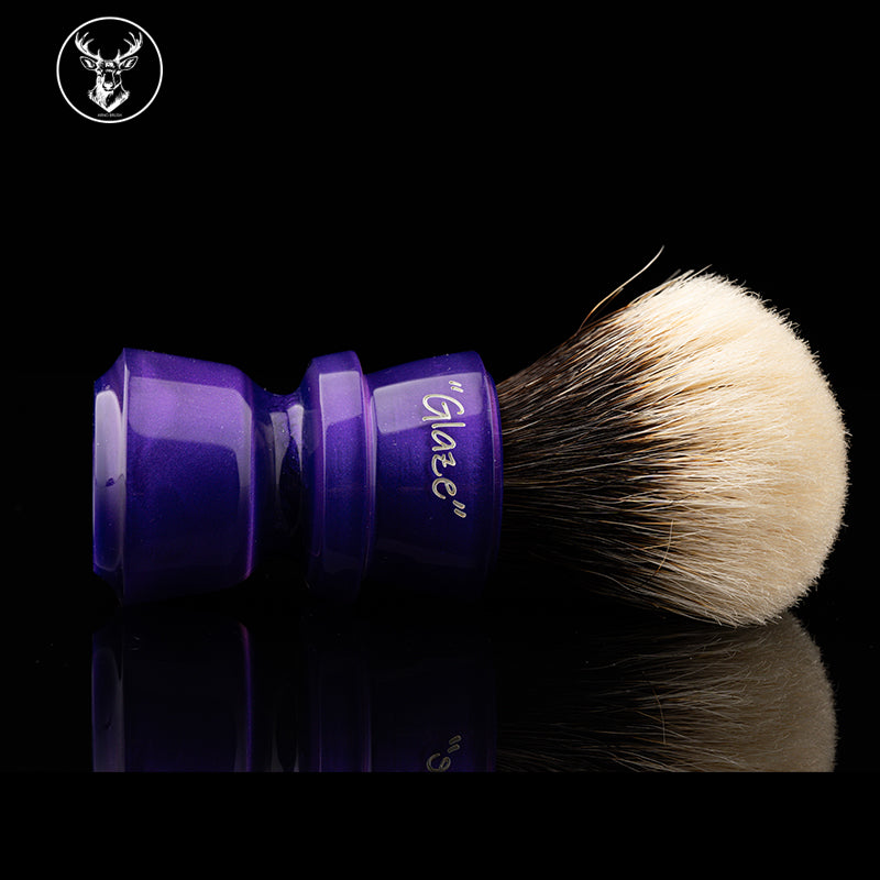 ARNOxOUMO Glaze Shaving brush Purple Shark-2