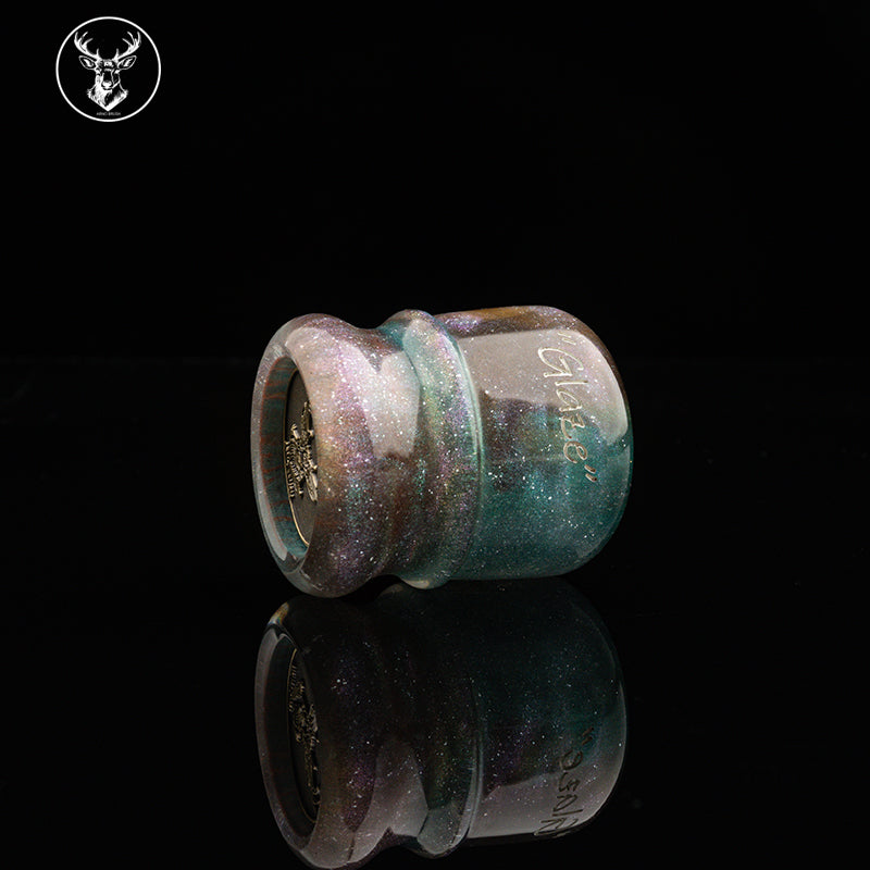 ARNOxOUMO Glaze Shaving brush Silvery Chubby 02