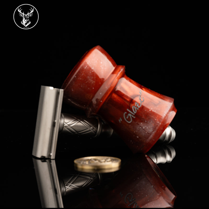 ARNOxOUMO Glaze Shaving brush Silvery Shark 036