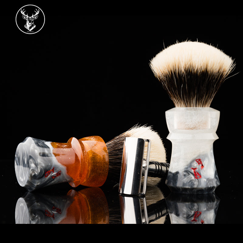 Arno Shark shaving brush #25 Landscape handle