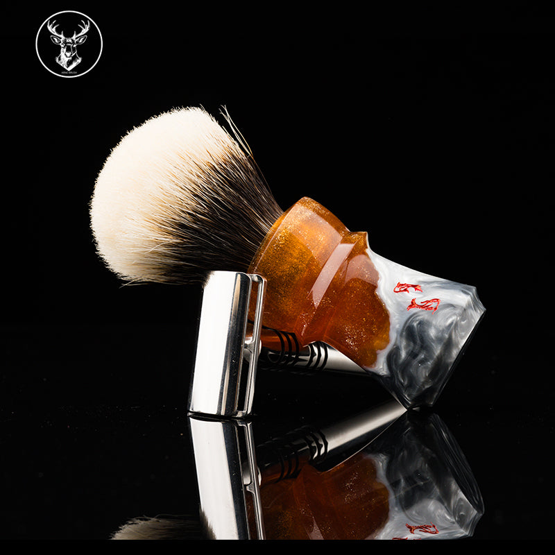 Arno Shark shaving brush #24 Landscape handle