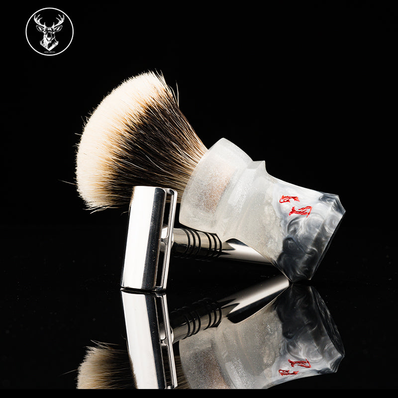 Arno Shark shaving brush #25 Landscape handle