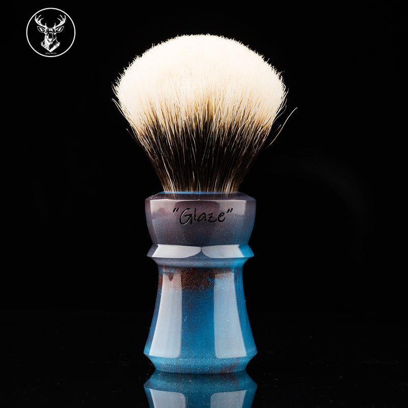 ARNOxOUMO Glaze Shaving brush Silvery Shark 002