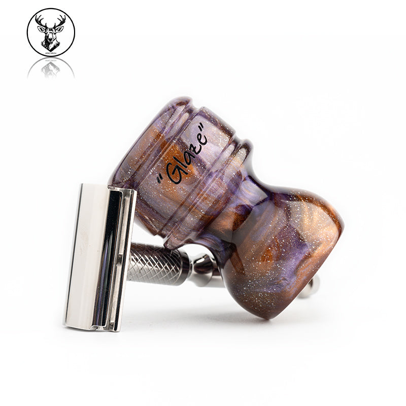 ARNOxOUMO Glaze Shaving brush Silvery Scarab 03
