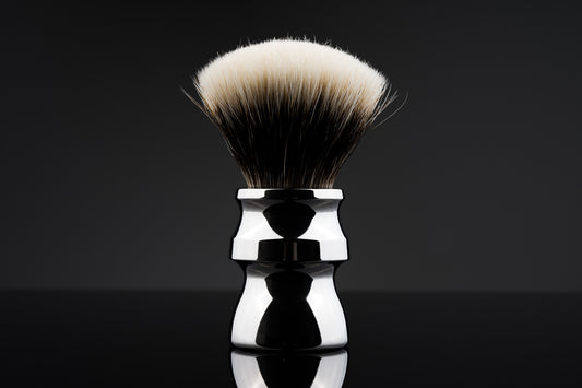 Titanium - Forbidden City shaving brush handle