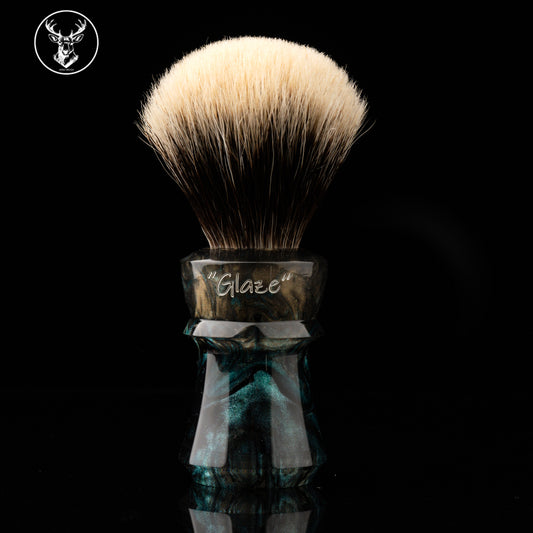 ARNOxOUMO Glaze Shaving brush Silvery Shark 002
