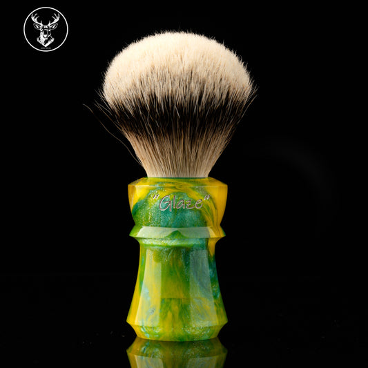 ARNOxOUMO Glaze Shaving brush Silvery Shark 003