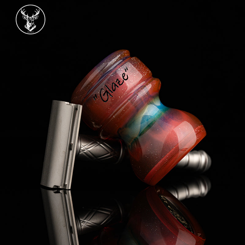ARNOxOUMO Glaze Shaving brush Silvery Scarab 04