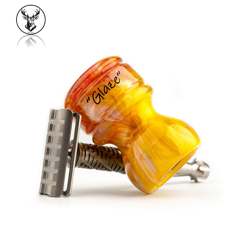 ARNOxOUMO Glaze Shaving brush Silvery Scarab 07