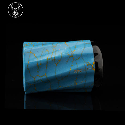ARNOxOUMO Turquoise # 1 Unicorn Whale Shaving Brush Handle