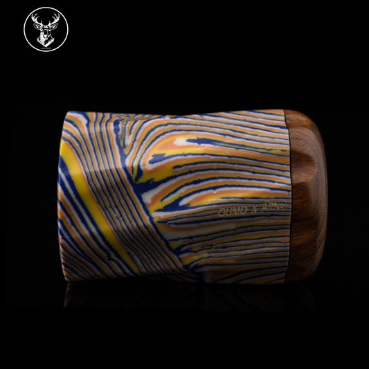 ARNOxOUMO Turquoise # 2 Unicorn Whale Shaving Brush Handle