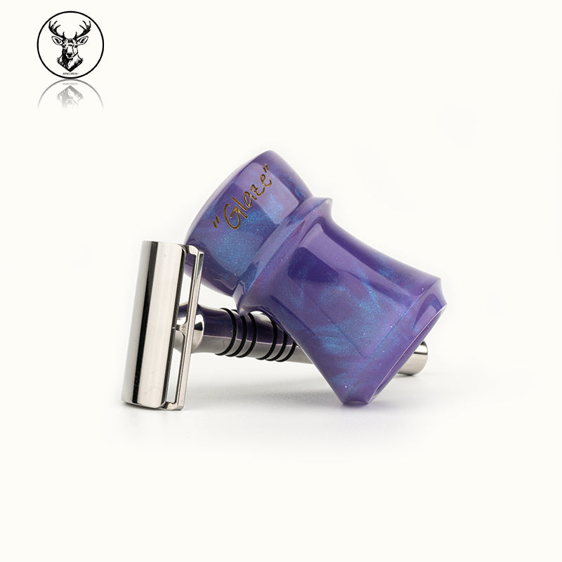 ARNOxOUMO Aurora Glaze Shaving brush Silvery Shark#5