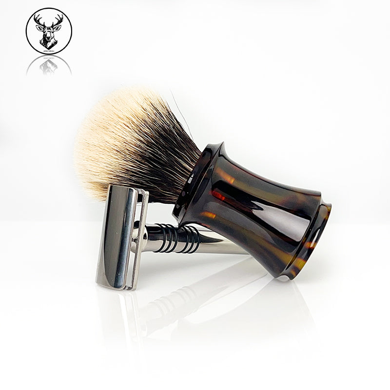 Arno Lighthouse shaving brush #3 Hawksbill turtle